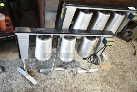 2 CresCor 69-T-3 Metal 3 Head Warming Lamp. 110-120 Volts, 1 Phase. 2 Times Your Bid!