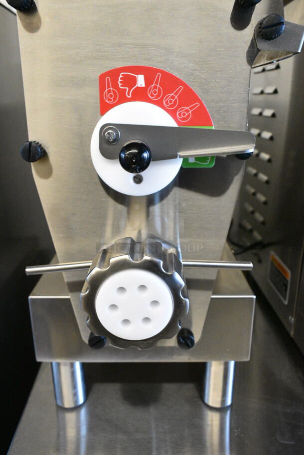 BRAND NEW SCRATCH AND DENT! Estella 348PEM4 Stainless Steel Commercial Countertop Pasta Extruder Machine. 110 Volts, 1 Phase. Tested and Working! - Image 5 of 8