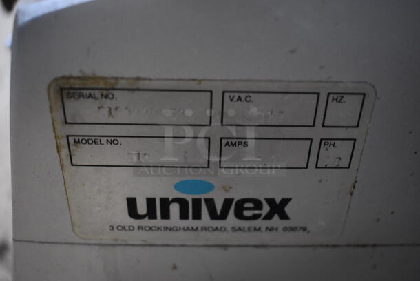 Univex 510 Metal Commercial Countertop Meat Slicer. 115 Volts, 1 Phase. 18x29x17. Tested and Does Not Power On - Image 5 of 6