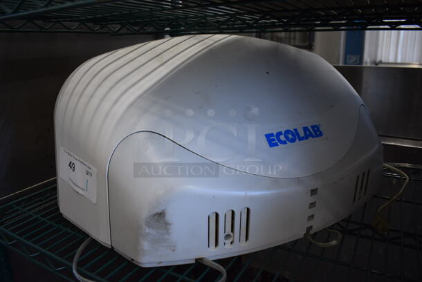 Ecolab White Poly Wall Mount Bug Zapper. 25x12x11. Tested and Does Not Power On
