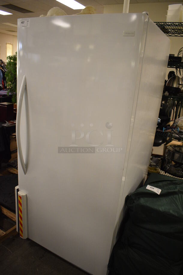 White Frigidaire LFFH20F3QWF Residential Upright Freezer With Shelves! 115 Volts, 60HZ. Tested and Working!