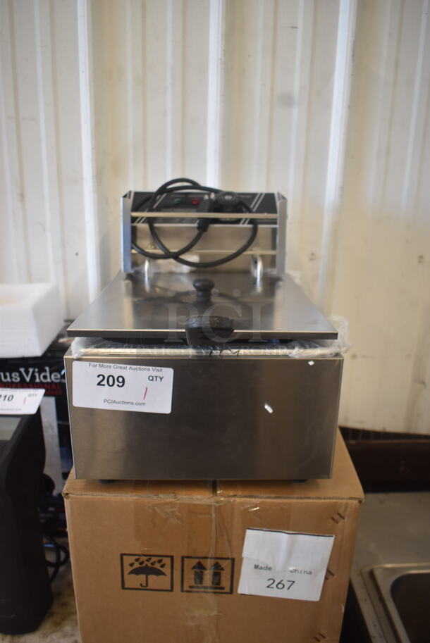 BRAND NEW SCRATCH AND DENT! Boshen 6 Liter Countertop Commercial Deep Fryer. 120 Volt 1 Phase. Tested and Working!
