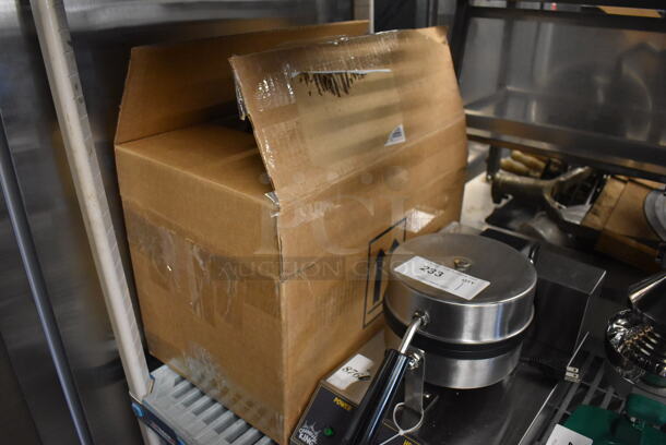 BRAND NEW IN BOX! Carnival King 382WSM11 Stainless Steel Commercial Countertop Non-Stick Single Waffle Maker with Timer. 120 Volts, 1 Phase. 10x20x12. Tested and Working! - Image 7 of 7