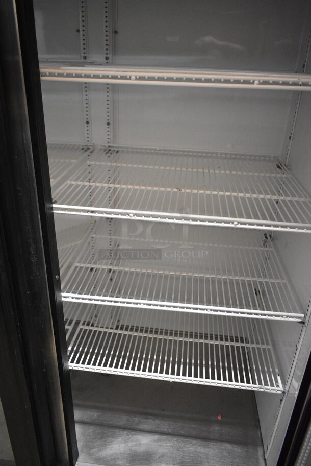 2014 True GDM-72 Metal Commercial 3 Door Reach In Cooler Merchandiser w/ Poly Coated Racks. 115 Volts, 1 Phase. Tested and Working! - Image 3 of 6