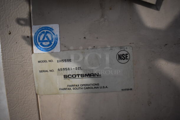 Scotsman N0622A-1B Stainless Steel Commercial Ice Machine Head on Scotsman BH550E Metal Commercial Ice Bin. 115 Volts, 1 Phase. 32x32x74 - Image 7 of 8