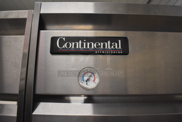 Continental 1RE Stainless Steel Commercial Single Door Reach In Cooler on Commercial Casters. 115 Volts, 1 Phase. 28.5x36x77.5. Tested and Working! - Image 4 of 6