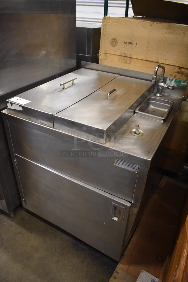 Falcon RTB-14 Stainless Steel Commercial Rethermalizer w/ Hydro Heater Circulation Heater and Sink Bay. 208 Volts, 1 Phase. 30x30x38 - Image 3 of 8