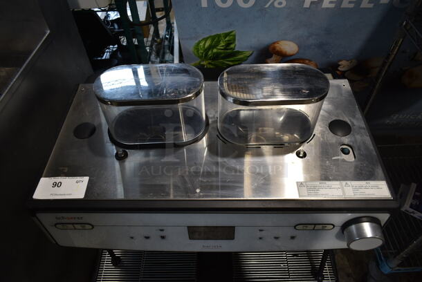 2018 Schaerer Barista Stainless Steel Commercial Countertop 2 Group Espresso Machine w/ 2 Steam Wands and 2 Hoppers. 208/240 Volts, 1 Phase. - Image 2 of 5