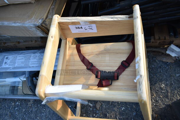 BRAND NEW SCRATCH AND DENT! Wooden High Chair.  - Image 3 of 4