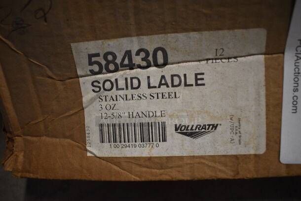 12 BRAND NEW IN BOX! Vollrath Stainless Steel 3 oz Ladles. 14". 12 Times Your Bid! - Image 4 of 4