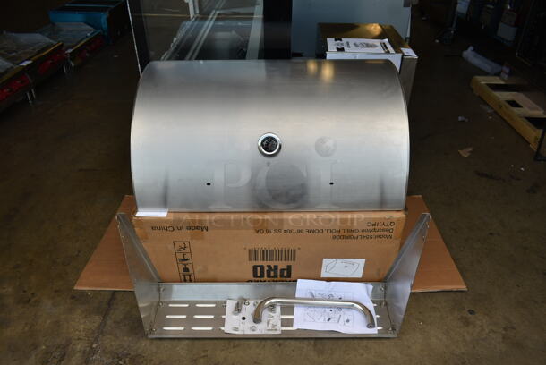 BRAND NEW SCRATCH AND DENT! Backyard Pro Stainless Steel Roll Top for Grill. - Image 1 of 6