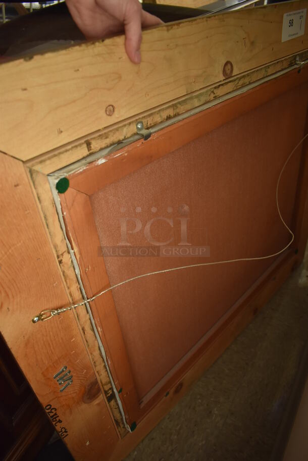 Framed Canvas Painting Reproduction of Argenteuil by Claude Monet From Art Dealer Ed Mero! - Image 8 of 8