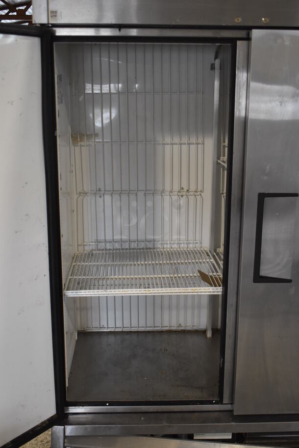 2013 True T-49F ENERGY STAR Stainless Steel Commercial 2 Door Reach In Freezer w/ Poly Coated Racks. 115 Volts, 1 Phase. Tested and Working! - Image 4 of 8
