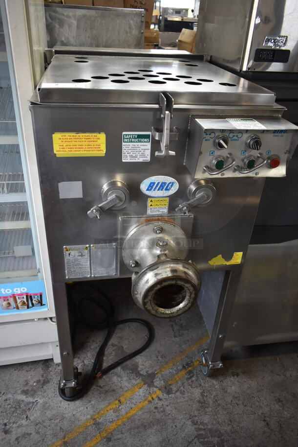 Biro 8325 Stainless Steel Commercial Meat Mixer Grinder on Commercial Casters. 208 Volts,  - Image 1 of 6