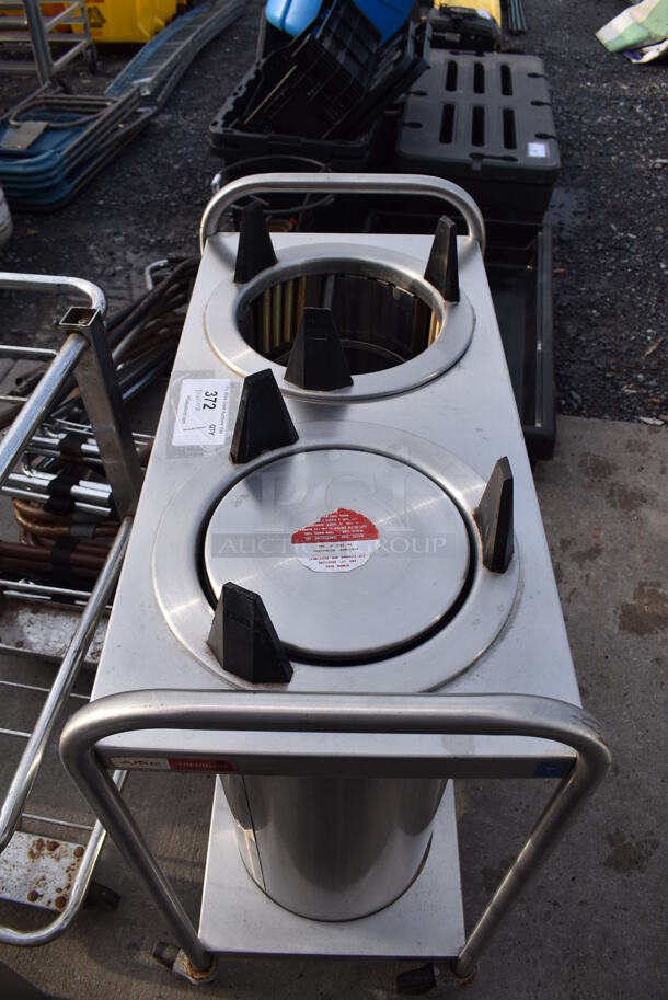 Stainless Steel 2 Well Plate Return on Commercial Casters. 30x16x36 - Image 8 of 8