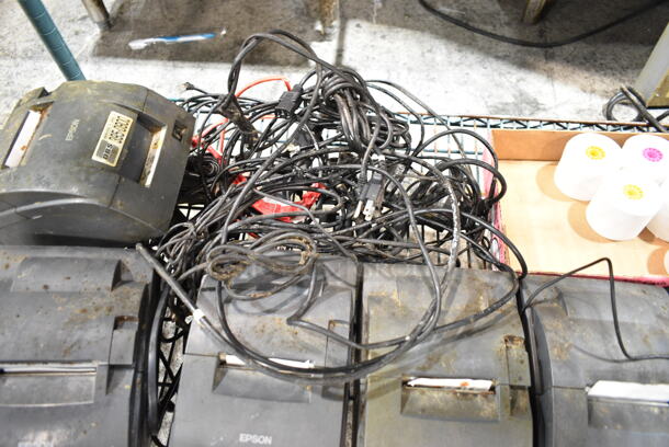 6 Epson M188B Receipt Printers and 5 Rolls of Printer Paper. 6 Times Your Bid! - Image 3 of 8