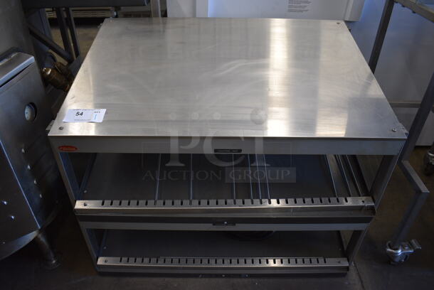 Hatco Stainless Steel Commercial Countertop 2 Tier Warming Display Case Merchandiser. 36x24x29. Tested and Working!