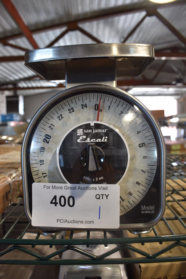 San Jamar Escali Metal Countertop Food Portioning Scale. 7x7x9