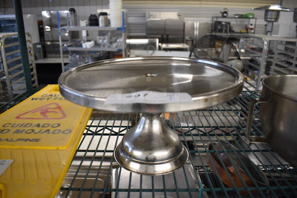 Stainless Steel Countertop Cake Stand. 13x13x7