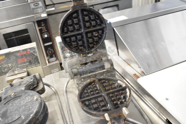 Metal Commercial Countertop Waffle Maker. Tested and Powers On But Does Not Get Warm - Image 4 of 4