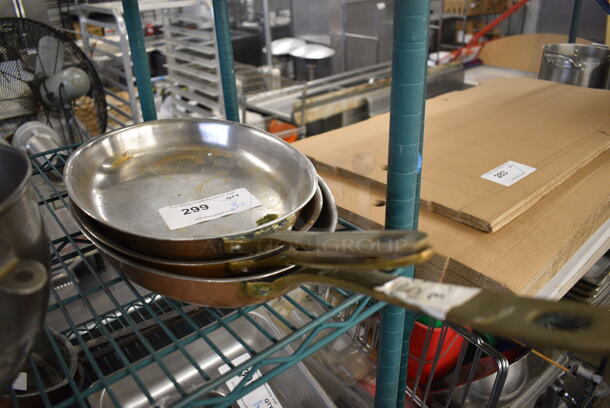 3 Various Metal Skillets. Includes 24x16x2. 3 Times Your Bid!