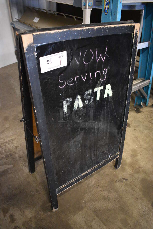 Black A Frame Sidewalk Sign. 20x2x34 - Image 2 of 3