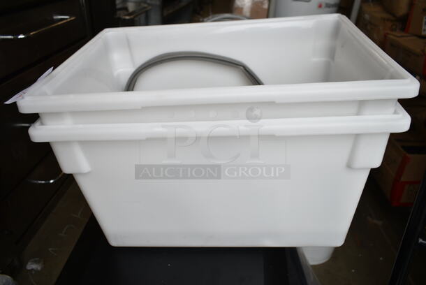 3 BRAND NEW SCRATCH AND DENT! Items Including 2 176FBPE18265 White Poly Bins and 1 Gray Seal. 3 Times Your Bid! - Image 2 of 7