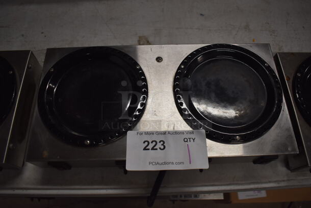 Bunn WX2 Stainless Steel Commercial Countertop 2 Burner Coffee Pot Warmer. 120 Volts, 1 Phase. 14x7x2.5. Tested and Working! - Image 4 of 5