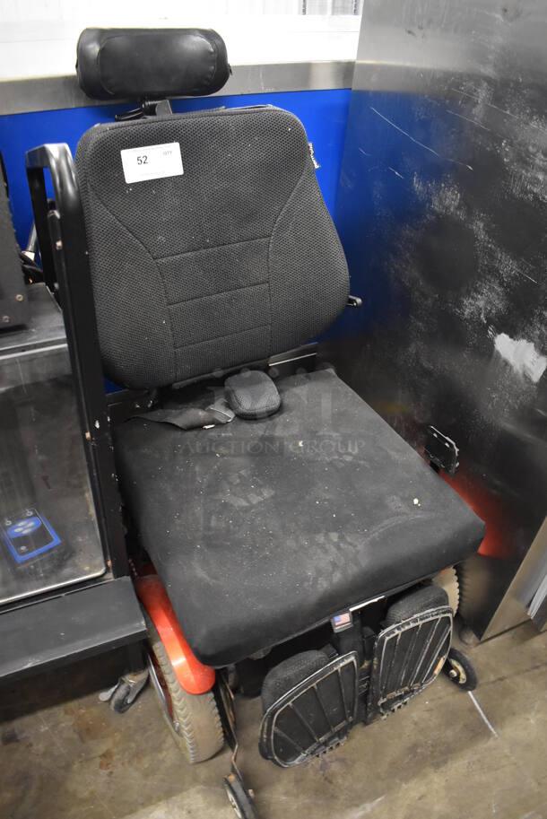 Permobil Metal Floor Style Electric Powered Chair. 24x22x47 - Image 2 of 7