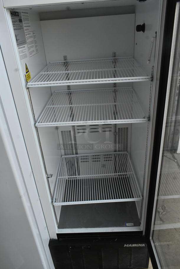 Habco SE12HC Metal Commercial Single Door Reach In Cooler Merchandiser w/ Poly Coated Racks. 115 Volts, 1 Phase. Tested and Working! - Image 3 of 4