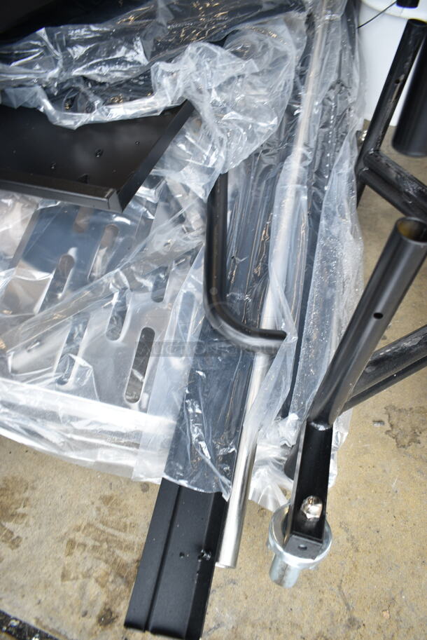 BRAND NEW SCRATCH AND DENT! Backyard Pro 554SMOKR60KD 60" Charcoal / Wood Smoker Grill with Adjustable Grates and Dome. May Be Missing Pieces.  - Image 7 of 10