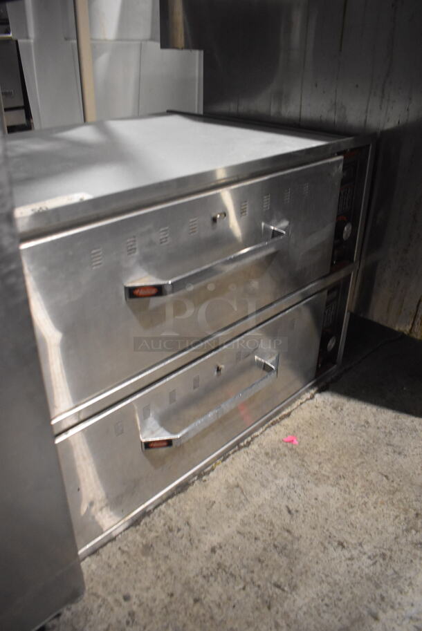 Hatco Stainless Steel Two Door Food Warmer With Pull Out Drawers. 115V Can't Test Due To Cut Cord - Image 2 of 6