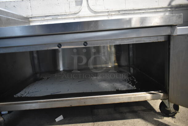 Stainless Steel Commercial Equipment Stand w/ 2 Doors on Commercial Casters.  - Image 5 of 5