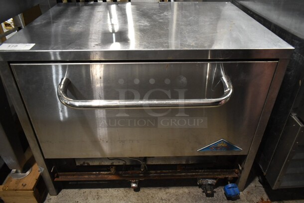 Prince Castle Stainless Steel Commercial Countertop Natural Gas Powered Pizza Oven. 