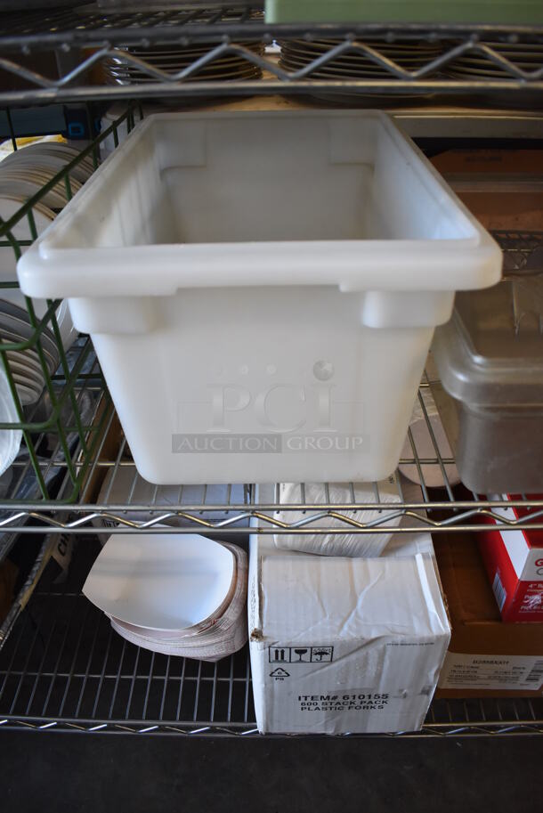 ALL ONE MONEY! Tier Lot of Various Items Including Poly Bins and Ceramic Plates - Image 5 of 6