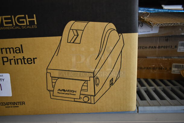 BRAND NEW SCRATCH AND DENT! AvaWeigh 334PRINTER Thermal Label Printer for Price Computing Scales - Image 3 of 8