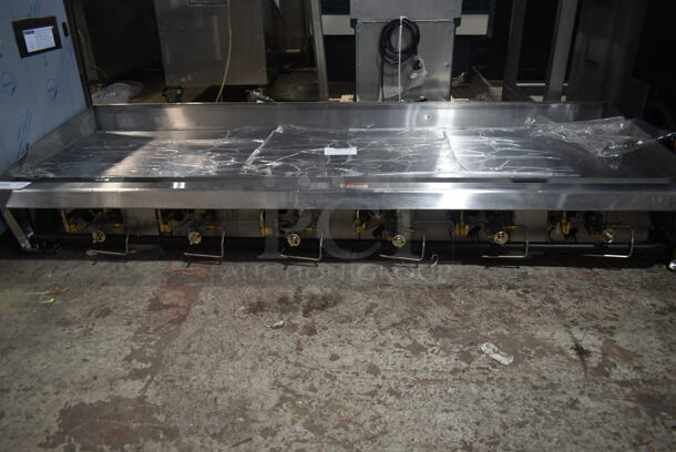 BRAND NEW SCRATCH AND DENT! Cooking Performance Group CPG 351GTCPG72NL Stainless Steel Commercial Countertop Gas Powered Flat Top Griddle. 180,000 BTU. - Image 4 of 6