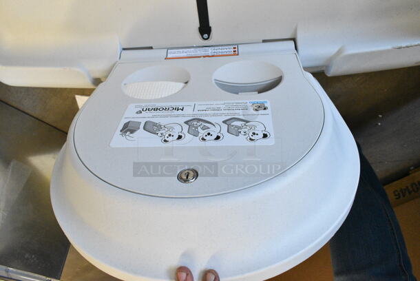 BRAND NEW SCRATCH AND DENT! Koala Kare KB300-05 White Granite Horizontal Surface-Mounted Baby Changing Station - Image 4 of 7