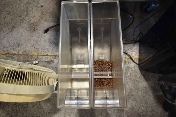 2012 Bunn MHG Stainless Steel Commercial Countertop 2 Hopper Coffee Bean Grinder. 120 Volts, 1 Phase. Tested and Working! - Image 6 of 8