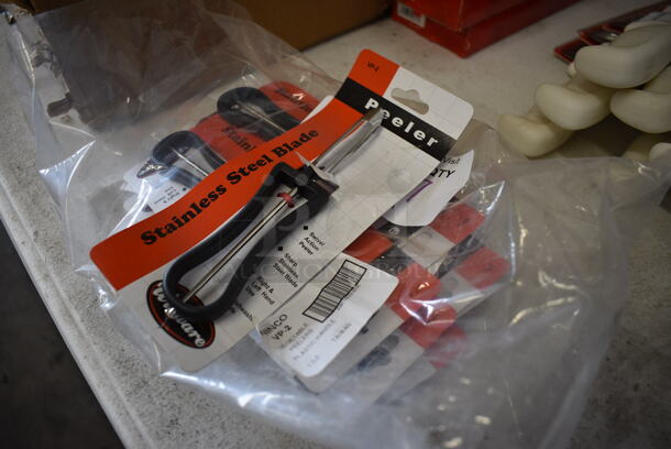 7 BRAND NEW! Winware Metal Peelers. 6". 7 Times Your Bid! - Image 2 of 3