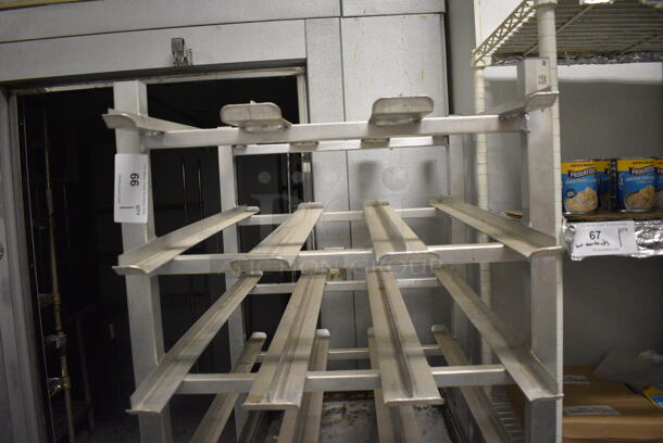 Metal Commercial #10 Can Rack w/ 5 Metal Full Size Baking Pans. 25.5x34x69. (kitchen) - Image 3 of 5