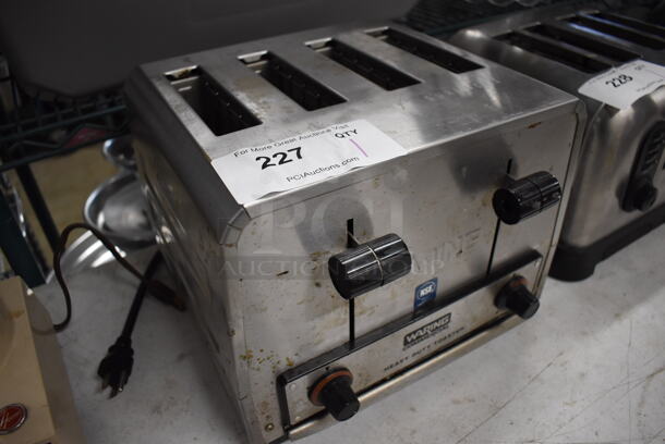 Waring WCT800RC Stainless Steel Commercial Countertop 4 Slot Toaster. 120 Volts, 1 Phase. 12x13x9 - Image 2 of 5