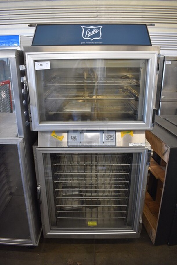 2014 Duke Model TSC-6/18M Stainless Steel Commercial Oven Proofer on Commercial Casters. 208 Volts, 3 Phase. 37x31x77.5.