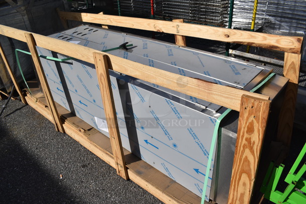 BRAND NEW SCRATCH AND DENT! Stainless Steel Commercial 2 Door Reach In Mop Cabinet. 25x22x79.5 - Image 3 of 5