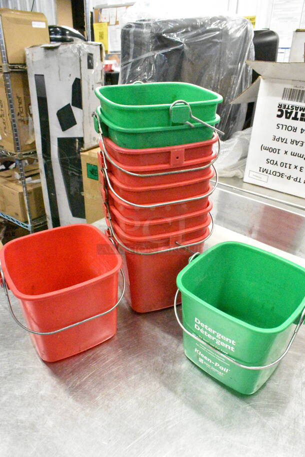 ALL ONE MONEY! Lot of 11 Poly Buckets.  - Image 1 of 5