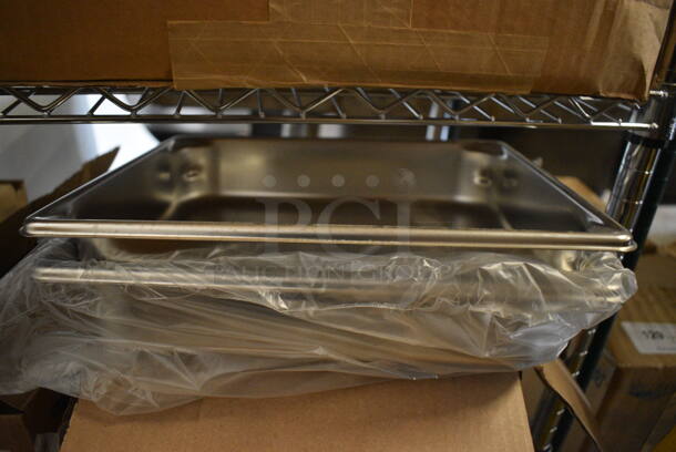 2 BRAND NEW IN BOX! Vollrath Stainless Steel 1/2 Size Drop In Bins. 1/2x2. 2 Times Your Bid!
