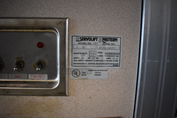 Servolift Eastern 502-3R Metal Commercial Portable Buffet Station w/ 2 Over Shelves and Tray Slide on Commercial Casters. 120/208 Volts, 1 Phase. 77x49x64 - Image 6 of 7