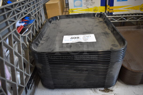 ALL ONE MONEY! Lot of 94 Various Poly Trays; 10 Brown, 84 Black. 10.5x13.5x1, 13.5x17.5x1 - Image 5 of 5