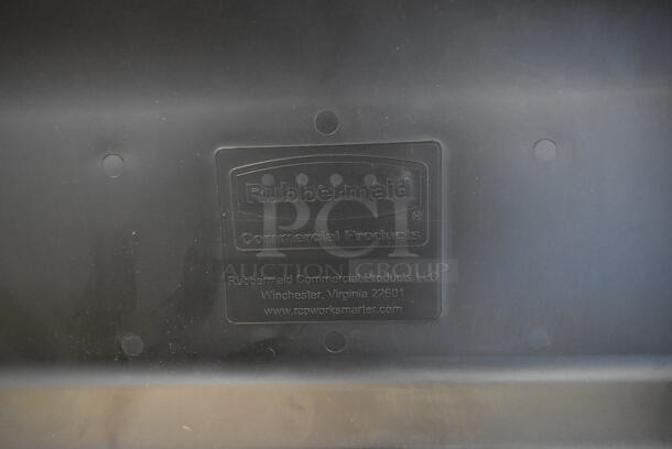 Gray Poly Slim Jim Trash Can Lid and Handle. - Image 5 of 6