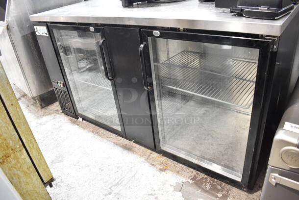 Avantco 178UBB3GHC Metal Commercial 2 Door Back Bar Cooler Merchandiser. 115 Volts, 1 Phase. Tested and Powers On But Does Not Get Cold - Image 1 of 4